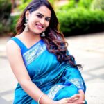 Himaja Instagram - Saree vibes 💙 💙💙💙💙💙💙💙💙💙💙💙💙💙Saree and jewellery by @yuva_creations #sareevibes #sareelove #saree #sareefashion