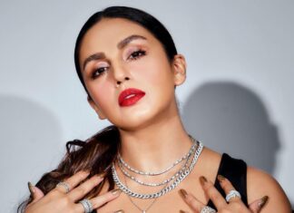 Huma Qureshi Instagram - At leisure but make it 🔥#athleisure #style #fire #lioness Stylist @sanamratansi Jacket @gucci Shoes @balmain Nails @itssoezi Crop top and pants : @silvertraq Jewellery : @zillionaireindia @ayanasilverjewellery