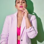 Huma Qureshi Instagram - Pink(y) Day 3 #Maharani #promotions #pink #fashion #HQ Styled by : @sanamratansi Assisted by : @nirikshapoojary_ Outfit : @zara Jewellery : @tuula.jewellery @maejewellery Footwear : @louboutinworld Photographer : @kkarmaa.studio Nails @itssoezi