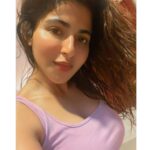 Iswarya Menon Instagram – Just flippin my wet hair 💜