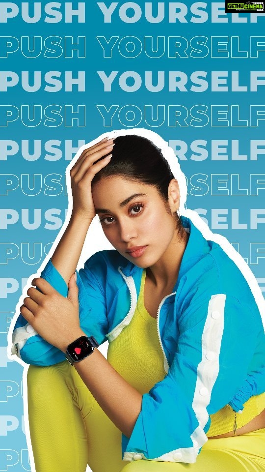 Janhvi Kapoor Instagram - When you’ve embarked on the journey to overcome your limits, all you need is a true powerhouse pushing you to stay #alwaysahead. @zebronics smartwatches maximize dozens of workouts, track all your moves and vitals, and turn heads wherever you wear them! What are you waiting for?! Get yours at the all-new Zebronics store - shop.zebronics.com #zebronics #smartwatches #janhvikapoor