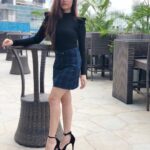 Jannat Zubair Rahmani Instagram - I.N.D.O.R.E styled by @stylebyavani skirt : @hm heels : @eridani.in