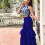 Jannat Zubair Rahmani Instagram - Today for ‘Downtown Wal Gediyan’s’ promotions! Outfit: @karishmahingorani1992 Styled by - @shrishtimunka