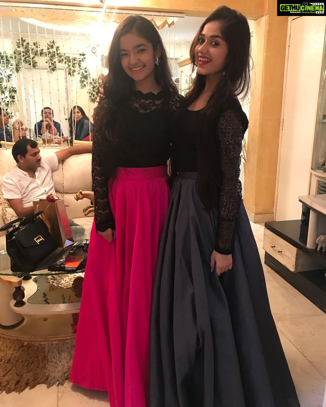 Jannat Zubair Rahmani Instagram - Thank you all for coming and making Eid one of the best nights for us with your presence ❣️ And Anushka you know what ?? Jannat+Anushka= JAANU