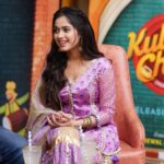 Jannat Zubair Rahmani Instagram - Kulche Chole promotions Day 3 💖 Styled by @anusoru Wearing @maayera_jaipur Chandigarh, India