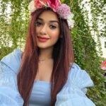 Jannat Zubair Rahmani Instagram - Disney Princess Vibe Check 🤍😛 📸 @zubairrahmani09 👗@leaclothingco Dubai Miracle Garden