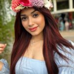 Jannat Zubair Rahmani Instagram - Disney Princess Vibe Check 🤍😛 📸 @zubairrahmani09 👗@leaclothingco Dubai Miracle Garden