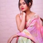 Jannat Zubair Rahmani Instagram - I’m livin in my own world 🌍 💕 📸 @smileplease_25 👗 @janmaakshar 💄 @makeupbysurbhik 👩🏻 @brushandblushby_mrunal