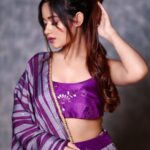 Jannat Zubair Rahmani Instagram - I purple you 💜 📸 @smileplease_25 👗 @janmaakshar 💄 @makeupbysurbhik 👩🏻 @brushandblushby_mrunal