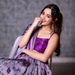 Jannat Zubair Rahmani Instagram - I purple you 💜 📸 @smileplease_25 👗 @janmaakshar 💄 @makeupbysurbhik 👩🏻 @brushandblushby_mrunal