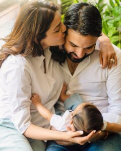 Kajal Aggarwal Instagram - Happiest birthday to the best papa in the whole world ❤️🌏 we love you! @kitchlug