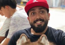 Kalidas Jayaram Instagram - Bow wow 🐾 @neverlandsiberians 🐾 @pickyourtrail @larkholidays_thailand @movenpickbangkoksukhumvit15 Mövenpick Hotels & Resorts