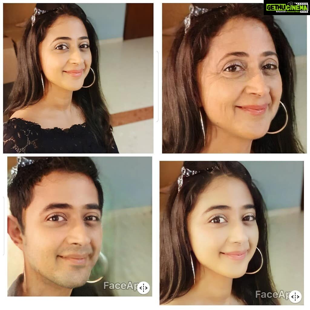 Kaniha Instagram - Waking up from my hibernation to the FaceApp craziness.. Younger me vs Old me vs Boy me 🤣 #faceapp #fun @anand_narayan here you go Buddy 😝 accepted the #faceappchallenge