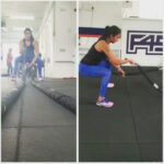 Kaniha Instagram - "Battle ropes" An exercise I used to dread initially but later understood the amazing benefits of it. Helps in improving mobility,strengthening weak muscles and improves focus. That's me battling my way to beat the Monday blues and gearing up for the week ahead💪💪 Have a great week ❤🤗 #battlerope #f45training #f45neelankarai #f45firestorm #kaniha #hiitworkout #fitnessmotivation #stayfit @f45_neelankarai @kuttisurf @bigboy_avr 🙏🤗 F45 Training Neelankarai