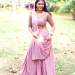 Kaniha Instagram - "Happiness is enjoying the little things in life." Lehenga by @laagire #dontworrybehappy #lehenga #lehengalove #kaniha #kdl #amritatv Trivandrum, India