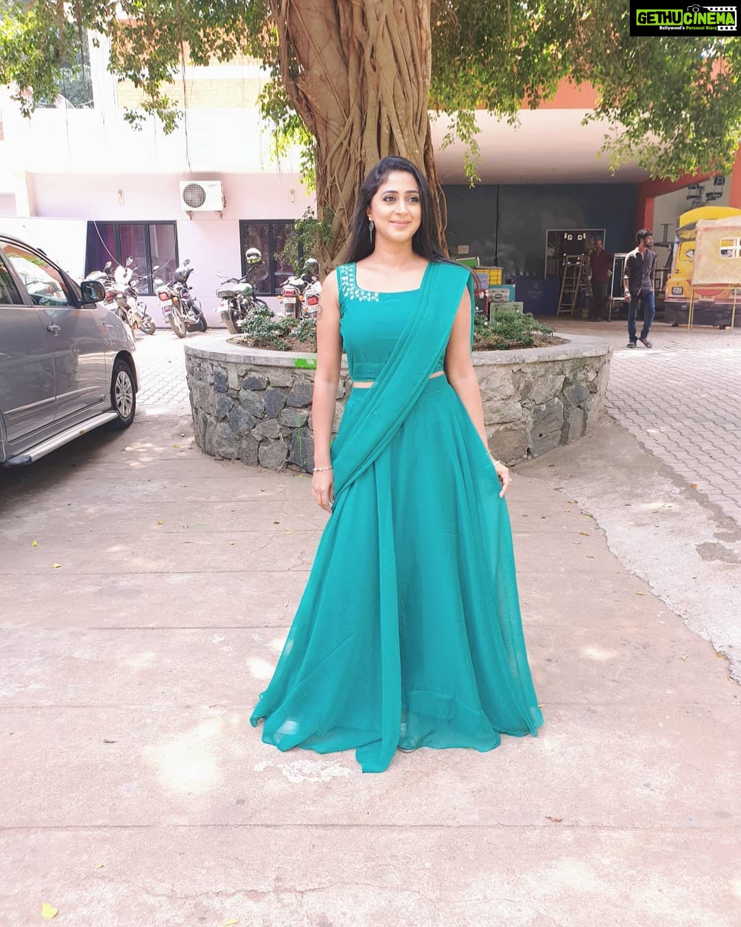 Kaniha Instagram - Feeling pretty in this beautiful Green lehenga by @laagire For #kdl #kaniha #amritatv #lehenga #lehengalove Trivandrum, India