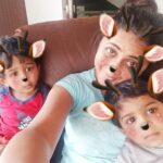 Kaniha Instagram - When God made nephews He gave me the best ones.. My twinsie bundle Chitthi misses you both a lot.. @deepa3310 missing 'em lots #auntsarethebest #nephewlove #mytwins