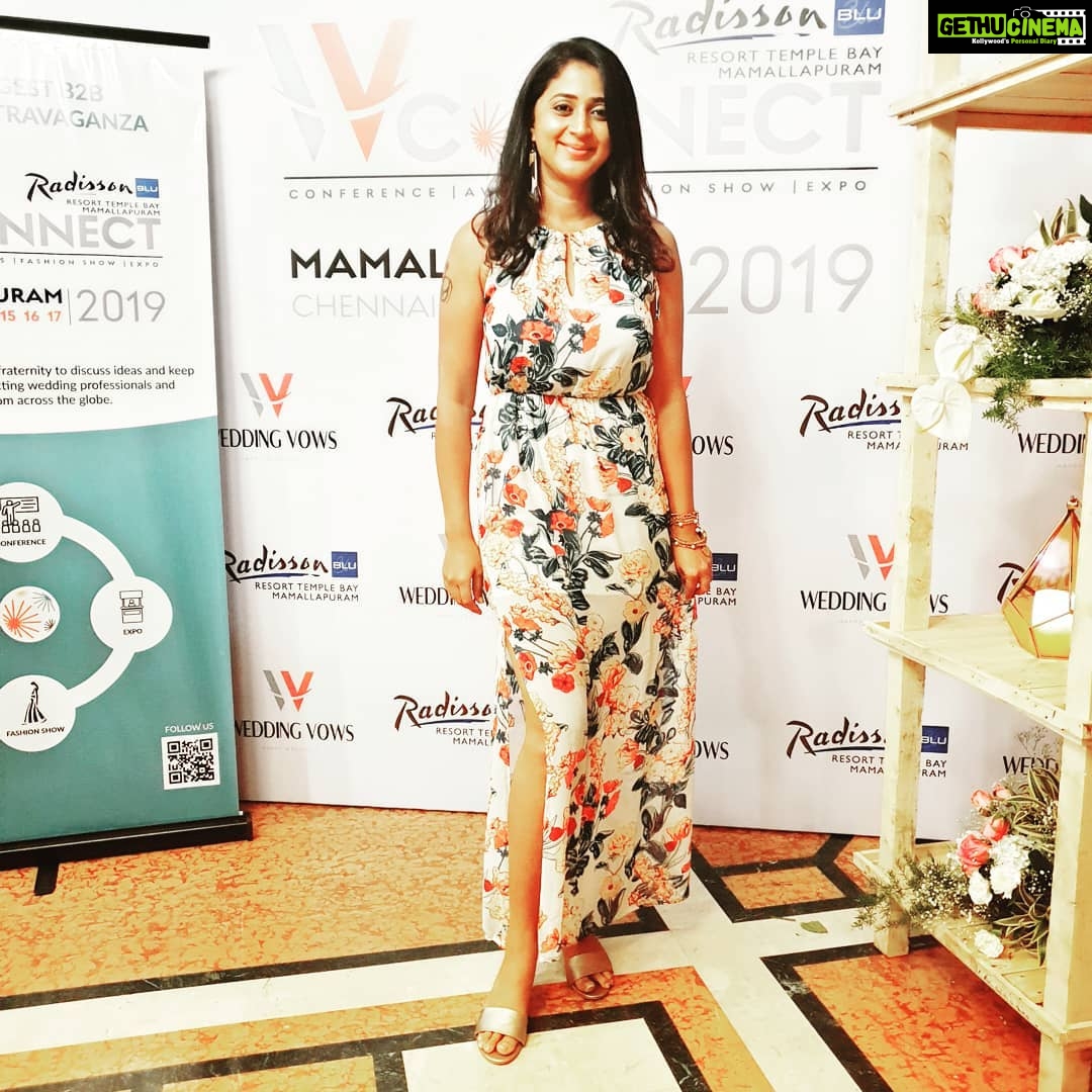 Kaniha Instagram - Floral kind of day.. #wavyhair #floraldress @ayonashome the dress❤ #moonstruckweddings GRT Grand, Chennai