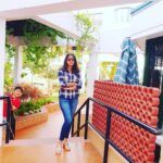 Kaniha Instagram - Love for Checked shirt always... Look at the photo bomber..😍 #checkedshirt #denim