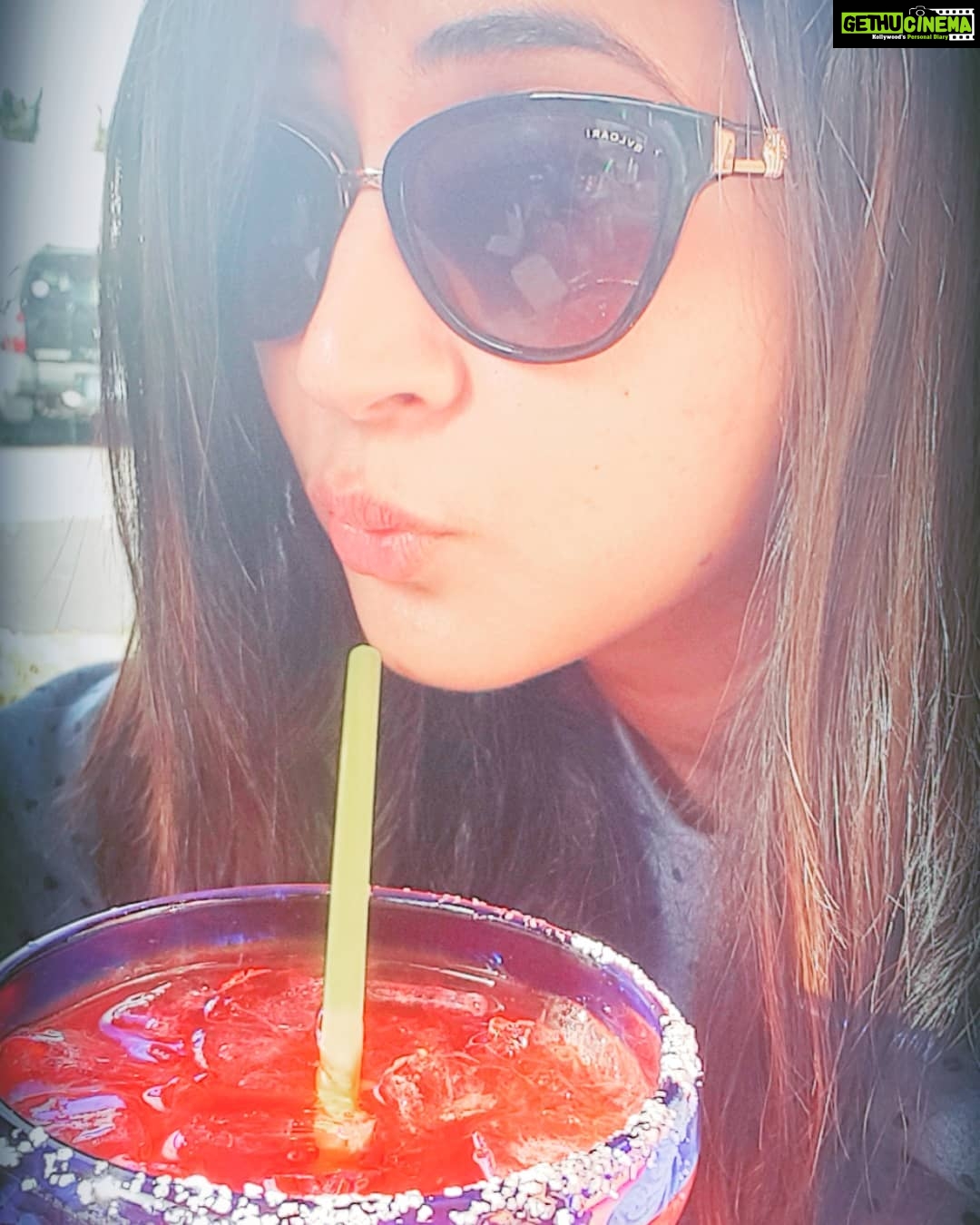 Kaniha Instagram - Enjoying my strawberry daiquiri 😊😊 with my dearies.. #strawberrydaquiri #cheers Los Toltecos Mexican Cuisine