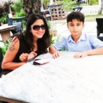 Kaniha Instagram - On a date😍 with my lil man #impromptu #lunch #love Kipling Cafe