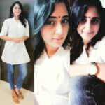 Kaniha Instagram - My all time favourite #Whiteanddenim Never goes out of fashion..😍😍