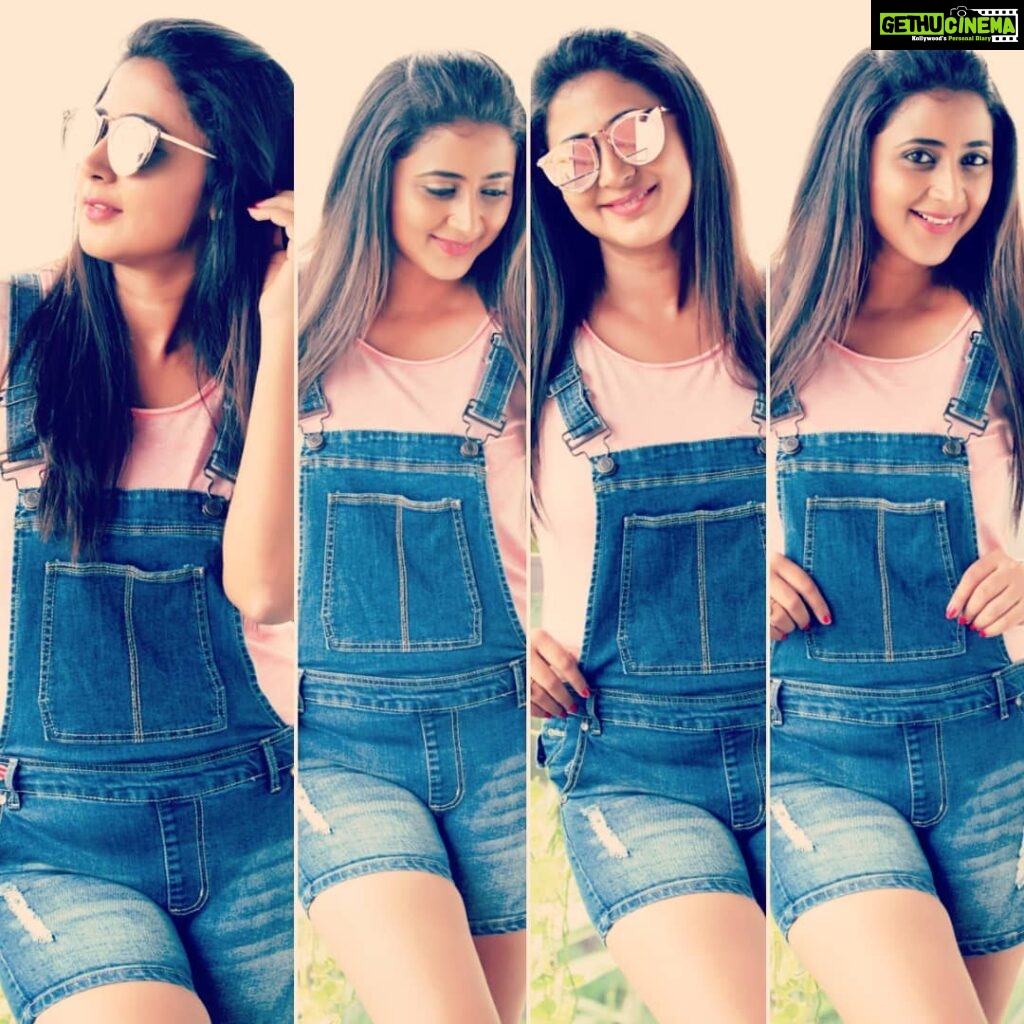 Kaniha Instagram - Thats a lot of me in one pic 🤣😂 #collaged #kaniha #denim "Happiness lies within"