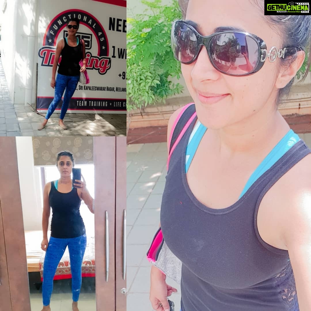 Kaniha Instagram - 6 weeks of consistency and discipline from my end. 5 kgs down amd 2 inches down as a result.. Feeling good not for anybody else or for any new poject but just for myself...coz we all deserve to be fit. #feelinghappy #F45 Thanks @f45_neelankarai π @kuttisurf @its_lonewolf_ @bigboy_avr