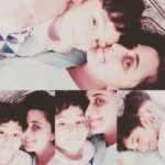 Kaniha Instagram - The bestest hug🤗Cuddle time with my lil boy.. "True love will always find a way to express itself" #loveispure #momandson #lazysunday
