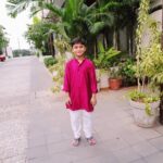 Kaniha Instagram - #momandson #goluhopping #pink #ethnicwear With My lil munchkin..