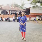 Kaniha Instagram - En route to Pollachi for shoot.. Visited Puthoor Bagavathy temple..such a beautiful temple.. Have a great week y'all! #blessed #temple #kurta #kaniha