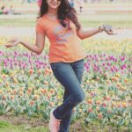 Kaniha Instagram - "Colour colour what colour do you choose??" Throwback2017#tulipfestival#kashmir #flamingopose#flowers#happyme😊