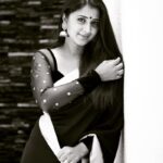 Kaniha Instagram – “With innocence in her eyes and shyness in her smile she stood there and looked straight into you”
 #bindi#jhumka#blackandwhitephotography 
#kaniha#ethnic#sareelover