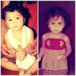 Kaniha Instagram - Some resemblance I see 😊😋 Small pleasures when you realize your little one kind of resembles you.. Left:Rishi Right:kutty Me #piccollage#smalljoysofmommyhood