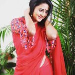 Kaniha Instagram - Silence and shyness is a language she spoke.. And not many understood her.. #silence#Shyness#redlove#saree#kaniha Thanks Chan @iam_chandroo for the clicks🤗