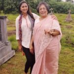 Kaniha Instagram - Shooting with the super talented Arundathy Nag For #Drama in Calicut Absorbing the wisdom😊
