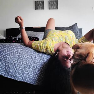 Kaniha Instagram - Candid moments is where real happiness is..
Precious moments with my lil Gurl 🐶

#maggie #adoptdontshop #indie #pets #lifeisbeautiful #makingmemories