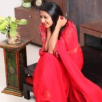 Kaniha Instagram - "Red is the color of passion,love,determination and intensity" #ilovered #HappyOnam #redlove