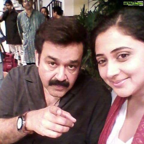 Kaniha Instagram - Happy Bday dear Laleta @actormohanlalofficial .. Blessed to be working with you yet again.Such positivity..such a charismatic person you are..May God bless you with the best of health and happiness always.. #mohanlal#fanforever