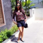 Kaniha Instagram - Hot sunny day in Chennai.. Now stop moral policing me for wearing shorts..🙄😏 #hotday#shorts#shades#csk