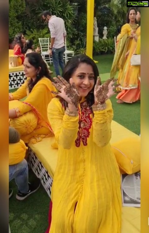 Kaniha Instagram - Weddings are always fun! 💛 #haldi #mehendi #wedding #northindianwedding #friends #yellove Mayfair Tea Resort, Siliguri