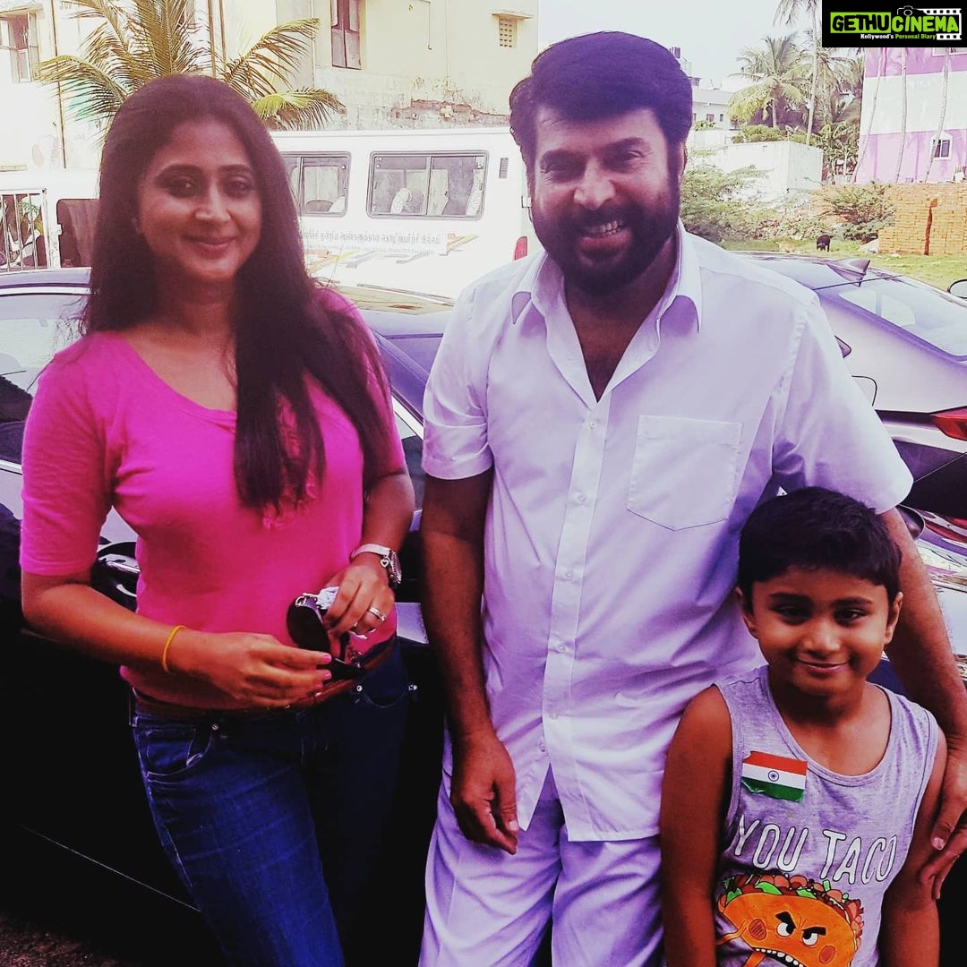 Kaniha Instagram - My Dear Mammooka,(Pazhassi) Wishing you a Happy Bday Legend !!! May The Almighty bless you with great health,love and happiness. May you continue to entertain all of us,May you be the powerhouse of the industry. May you be this ever graceful,charismatic and handsome person. We love you Mammooka. ❤❤❤ PS: I'm sure Rishi will grow up and you will still look the handsome same ☺☺ Love, Kaniha (Maakam) @mammootty Chennai, India