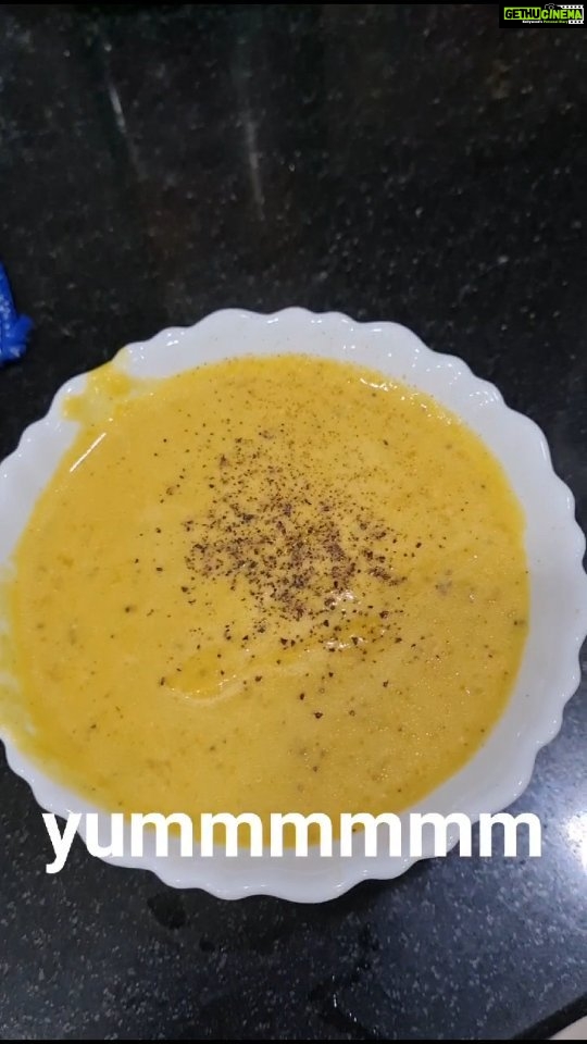 Kaniha Instagram - Yellow pumpkin soup: Packed with benefits. An easy one pot recipe for a Yummy 'n' sumptuous soup. Trust me this will be a definite hit.. Try it!! 🎃🎃🎃 #yellowpumpkin #soup #souprecipe #healthyfood #immunitybooster #recipes #eathealthy
