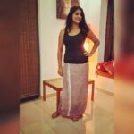 Kaniha Instagram - Why wear dhoti pants when you can wear the real deal 😝😝 My lockdown wardrobe 😄 So comfy ☺ This pink veshti /dhoti/mundu is especially ma most fav of em all #dhoti #veshti #comfort #comfortoverstyle Chennai, India