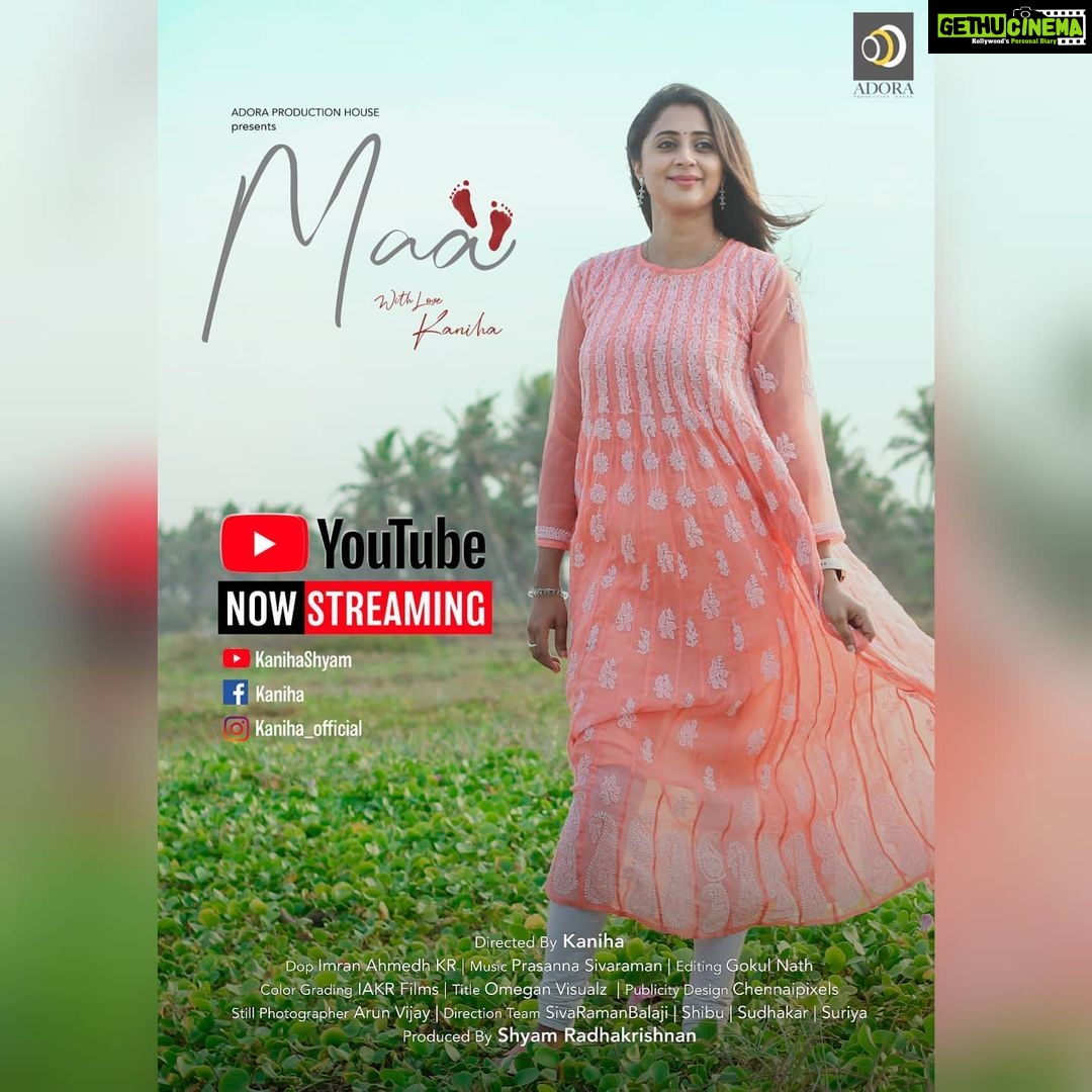 Kaniha Instagram - Happy Mother's Day to all the amazing Mothers.This short film is my dedication to all the moms and a subtle reminder to all the sons and daughters out there. Link in bio. Please do view it and share it if you love it. Tried something new for the first time.Learnt a lot from this experinece .Well this is just the beginning.❤ @shibusudhakar @sivaramanbalaji @iakrfilms @prasanna.sivaraman Chennai, India