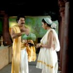 Kaniha Instagram - Some treasures from the archive Thank you mathrubhumi for this. Kaitheri Maakam with Her Pazhassiraja @mammootty @mammootty_fc @mammootty_fans_club_ #pazhassiraja #malayalamcinema