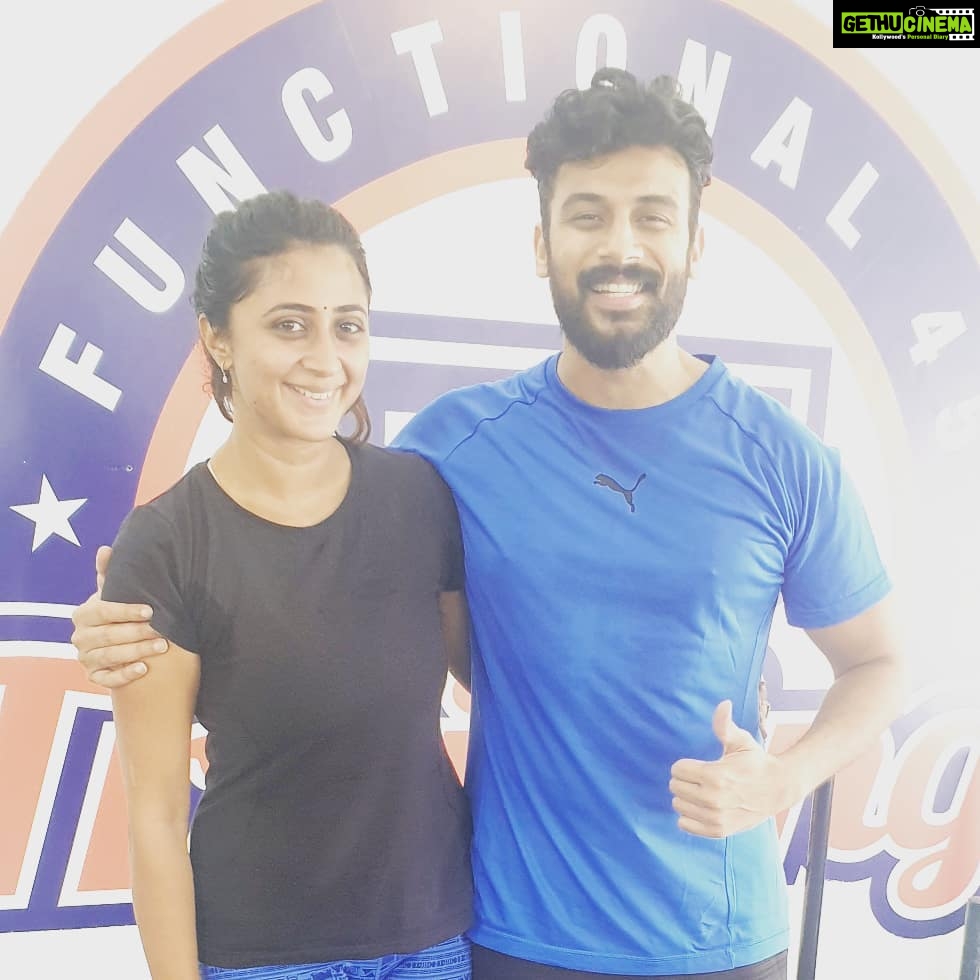 Kaniha Instagram - Workout with @anson__paul l this morning Always good vibes🤗 #kaniha #fitness #f45trainingneelankarai #f45docklands docklands @f45_neelankarai F45 Training Neelankarai