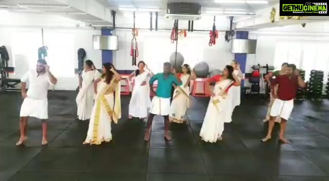 Kaniha Instagram - "You can take me out of Kerala, but, you cant take the Kerala out of me". Oh well Onam may be over but nothing can stop our enthusiasm.. That's a bunch of us having fun.. Never stop having fun.. #medancing #f45trainingneelankarai #kaniha #jimmikikammal #kerala #onam #f45neelankaraitrainers F45 Training Neelankarai