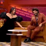 Karan Johar Instagram - This episode is all about the S and M : side-splitting laughter and mind-boggling revelations. Watch the sixth episode of #HotstarSpecials #KoffeeWithKaranS7 streaming this Thursday from 12:00am only on Disney+ Hotstar. @disneyplushotstar @sonamkapoor @arjunkapoor @apoorva1972 @jahnviobhan @aneeshabaig @dharmaticent