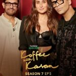 Karan Johar Instagram - Bebo being Bebo and Aamir bringing his A game - this epic duo is here to fire up the koffee couch! #HotstarSpecials #KoffeeWithKaranS7 episode 5 streaming now only on Disney+ Hotstar. @disneyplushotstar #AamirKhan @kareenakapoorkhan @apoorva1972 @jahnviobhan @aneeshabaig @dharmaticent